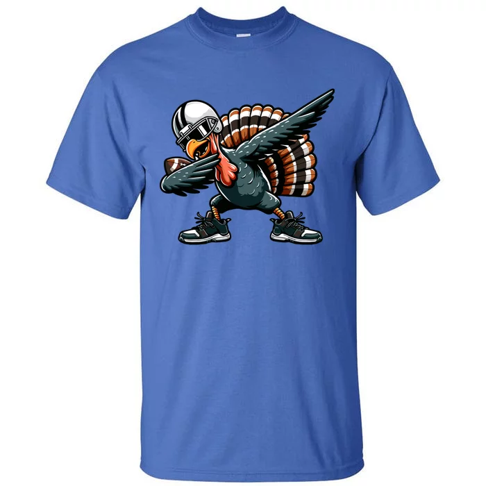 Dabbing Turkey Bowl Football Thanksgiving Gift Tall T-Shirt