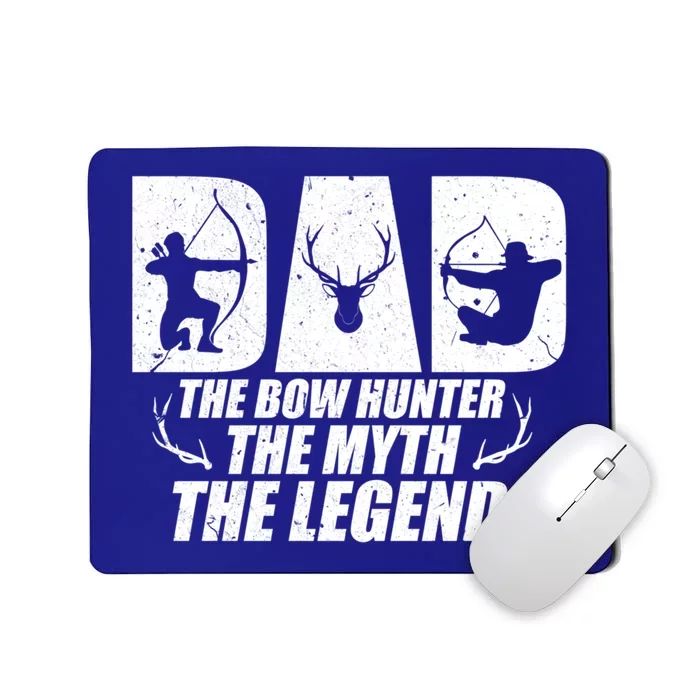 Dad The Bow Hunter The Myth The Legend Funny Hunting Father Meaningful Gift Mousepad