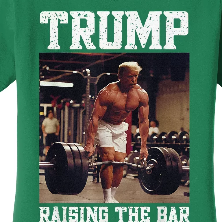 Donald Trump Big Muscles Deadlift Gym Pump Muscular Trump Women's T-Shirt