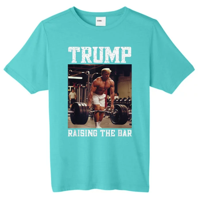 Donald Trump Big Muscles Deadlift Gym Pump Muscular Trump ChromaSoft Performance T-Shirt