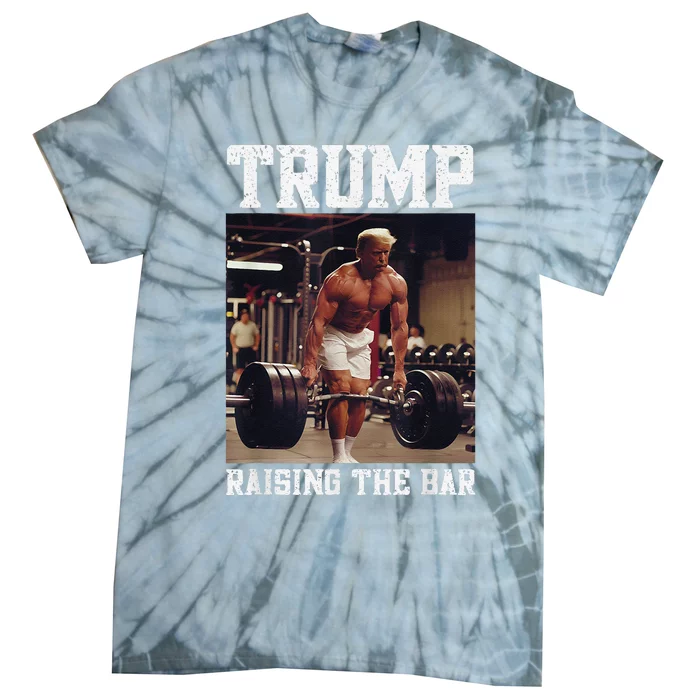 Donald Trump Big Muscles Deadlift Gym Pump Muscular Trump Tie-Dye T-Shirt