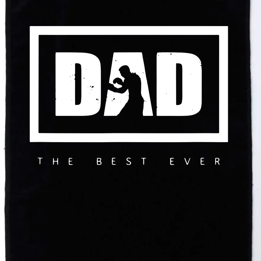 Dad The Best Ever Boxing Platinum Collection Golf Towel