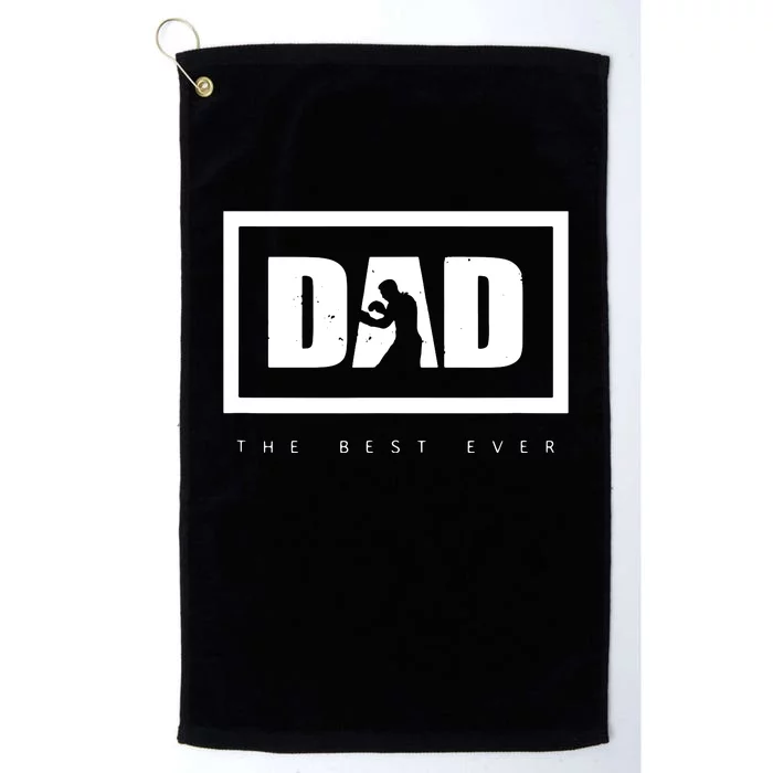 Dad The Best Ever Boxing Platinum Collection Golf Towel