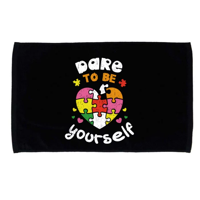 Dare To Be Yourself Autism Awareness Month Campaign Gift Microfiber Hand Towel