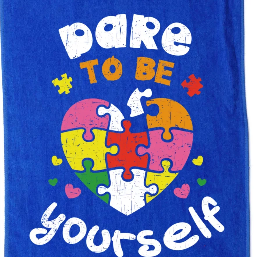 Dare To Be Yourself Autism Awareness Month Campaign Gift Platinum Collection Golf Towel