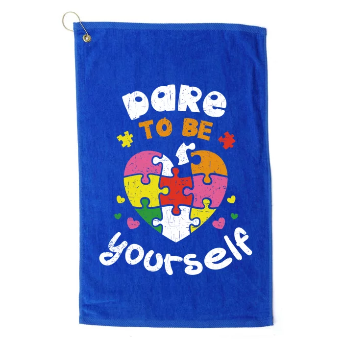 Dare To Be Yourself Autism Awareness Month Campaign Gift Platinum Collection Golf Towel