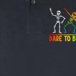 Dare To Be Yourself Cute Dabbing Lgbtq Pride Softstyle Adult Sport Polo