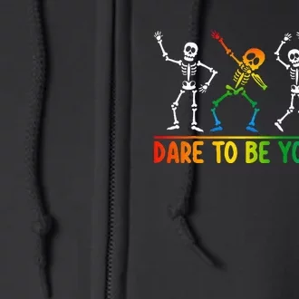 Dare To Be Yourself Cute Dabbing Lgbtq Pride Full Zip Hoodie