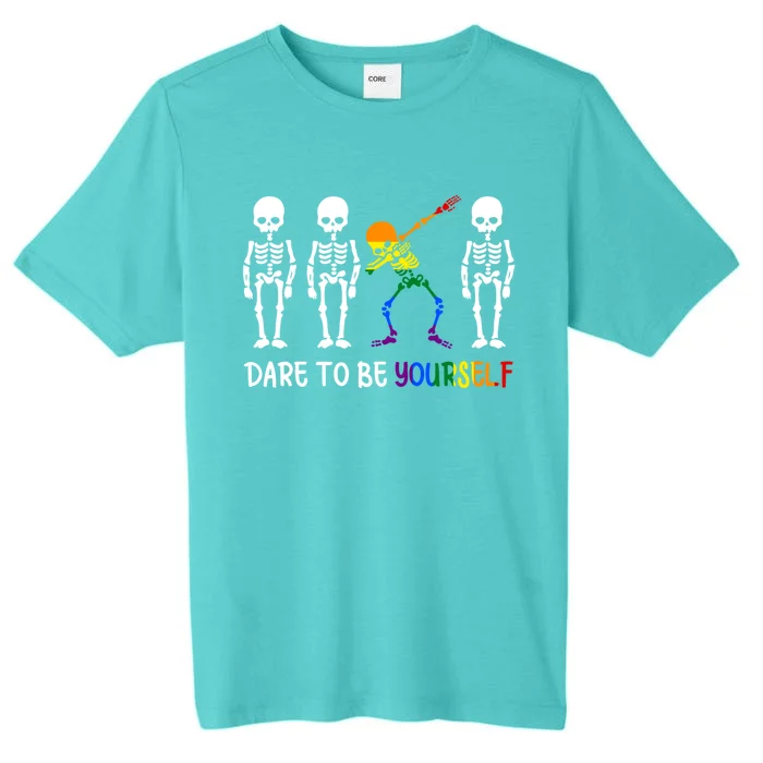 Dare To Be Yourself Autism Awareness Cute Lgbt Pride Funny Gift ChromaSoft Performance T-Shirt