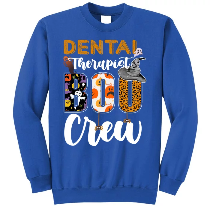 Dental Therapist Boo Crew Halloween Costume Dentist Funny Gift Sweatshirt