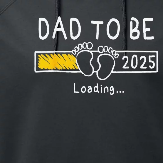 Dad To Be 2025 Dad Est 2025 Daddy To Be Promoted To Daddy Performance Fleece Hoodie