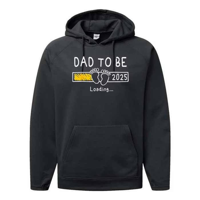 Dad To Be 2025 Dad Est 2025 Daddy To Be Promoted To Daddy Performance Fleece Hoodie