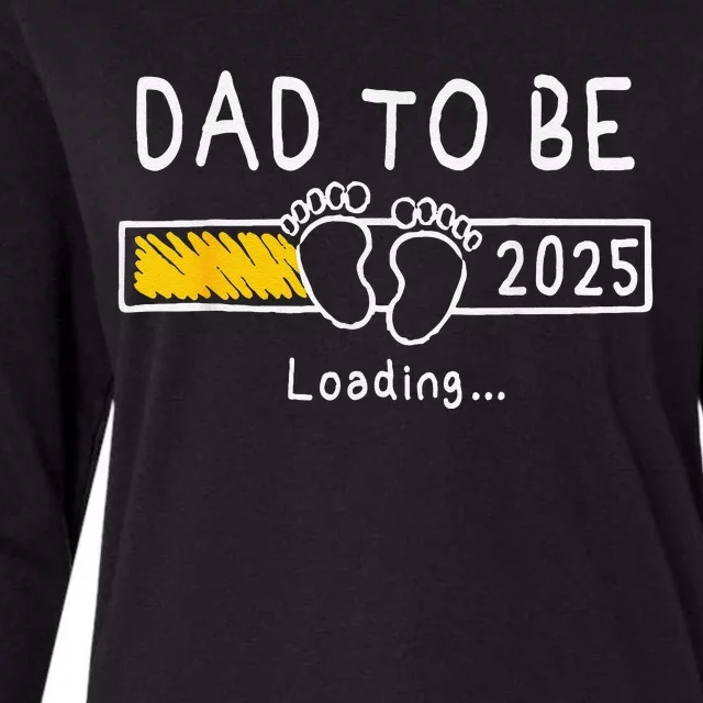 Dad To Be 2025 Dad Est 2025 Daddy To Be Promoted To Daddy Womens Cotton Relaxed Long Sleeve T-Shirt