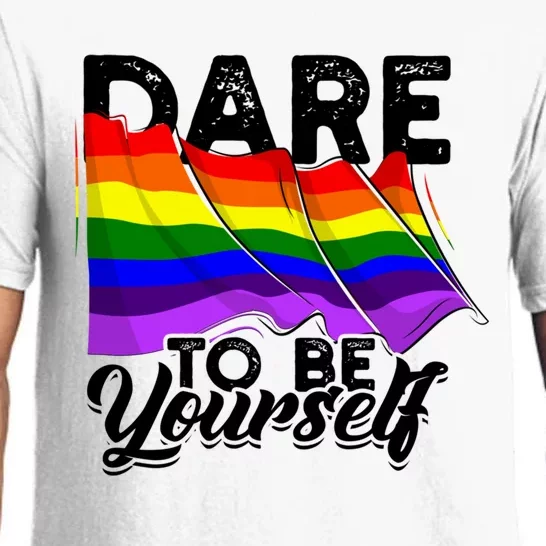 Dare To Be Yourself Lgbtq Pride And Equality Gift Pajama Set