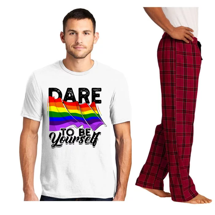 Dare To Be Yourself Lgbtq Pride And Equality Gift Pajama Set