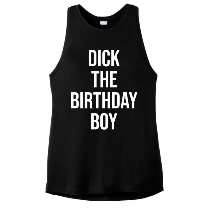 Dick The Birthday Boy Funny Humor Meme Ladies Tri-Blend Wicking Tank