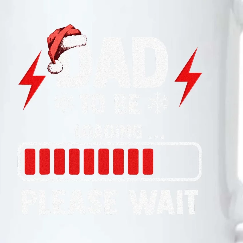 Dad To Be Loading Please Wait Christmas Black Color Changing Mug