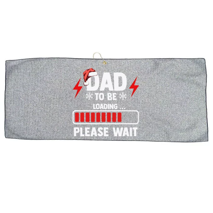 Dad To Be Loading Please Wait Christmas Large Microfiber Waffle Golf Towel