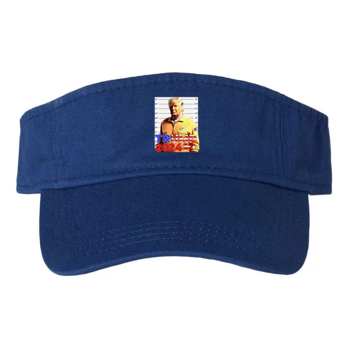 Donald Trump Boxer Indicted Jail Arrest Trump Mugshot Valucap Bio-Washed Visor