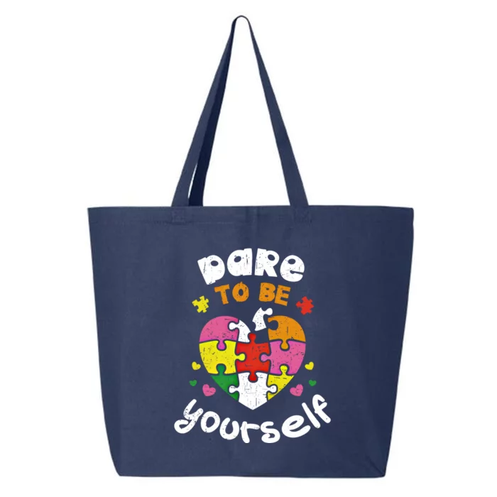 Dare To Be Yourself Autism Awareness Month Campaign Great Gift 25L Jumbo Tote