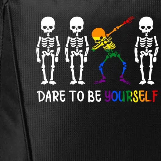 Dare To Be Yourself Autism Awareness Tee Cute Lgbt Pride Meaningful Gift City Backpack