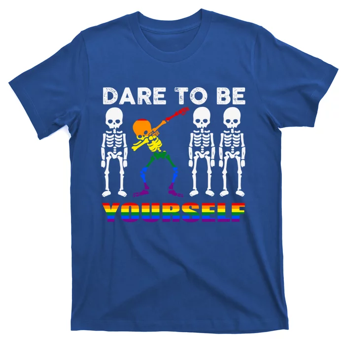 Dare To Be Yourself Different Rainbow Pride Lgbtq Gift T-Shirt