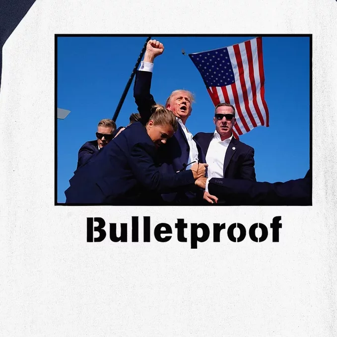 Donald Trump Bulletproof 2024 Presidential Candidate 45 Baseball Sleeve Shirt