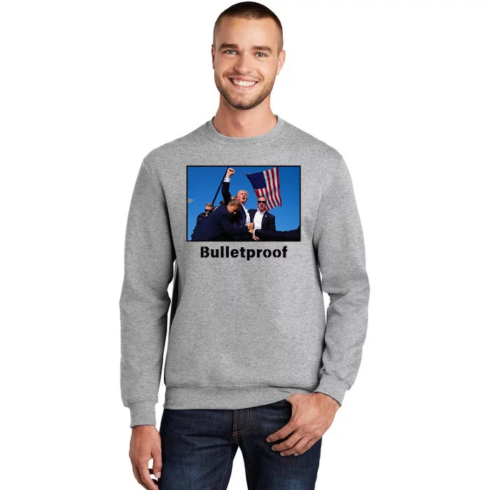 Donald Trump Bulletproof 2024 Presidential Candidate 45 Tall Sweatshirt