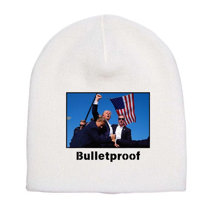 Donald Trump Bulletproof 2024 Presidential Candidate 45 Short Acrylic Beanie