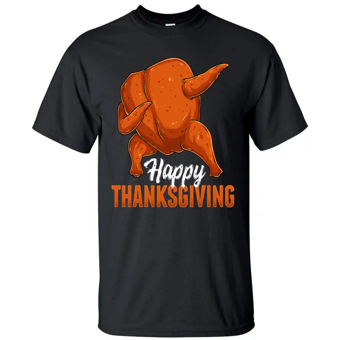 Dabbing Turkey Breast Thanksgiving Funny Dance Tall T-Shirt