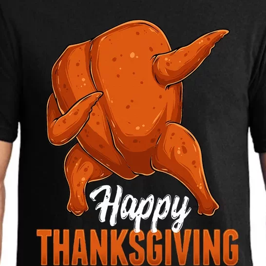 Dabbing Turkey Breast Thanksgiving Funny Dance Pajama Set