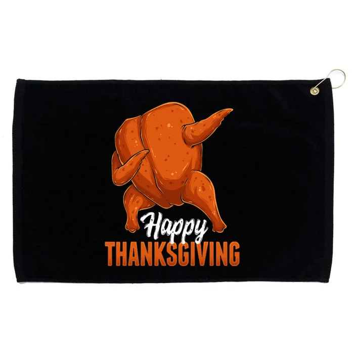 Dabbing Turkey Breast Thanksgiving Funny Dance Grommeted Golf Towel