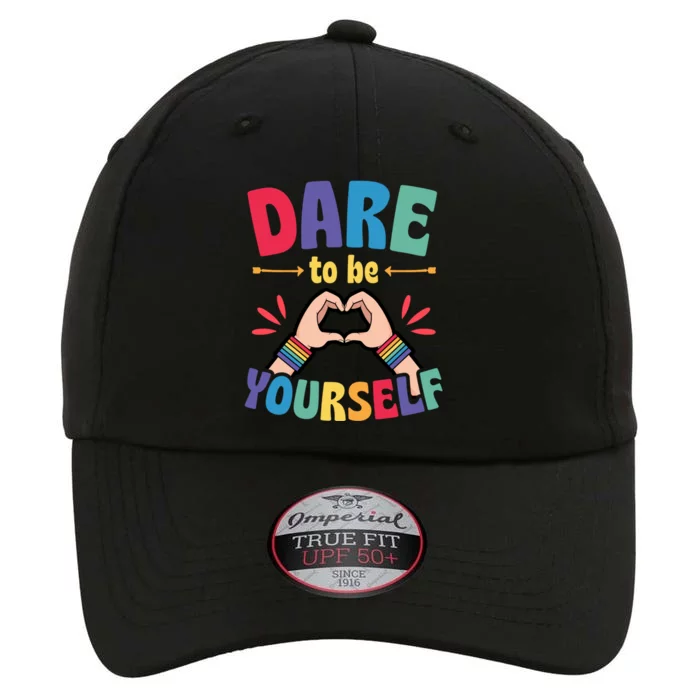 Dare To Be Yourself Funny Cute Lgbtq Ally Gay Pride Cute Gift The Original Performance Cap