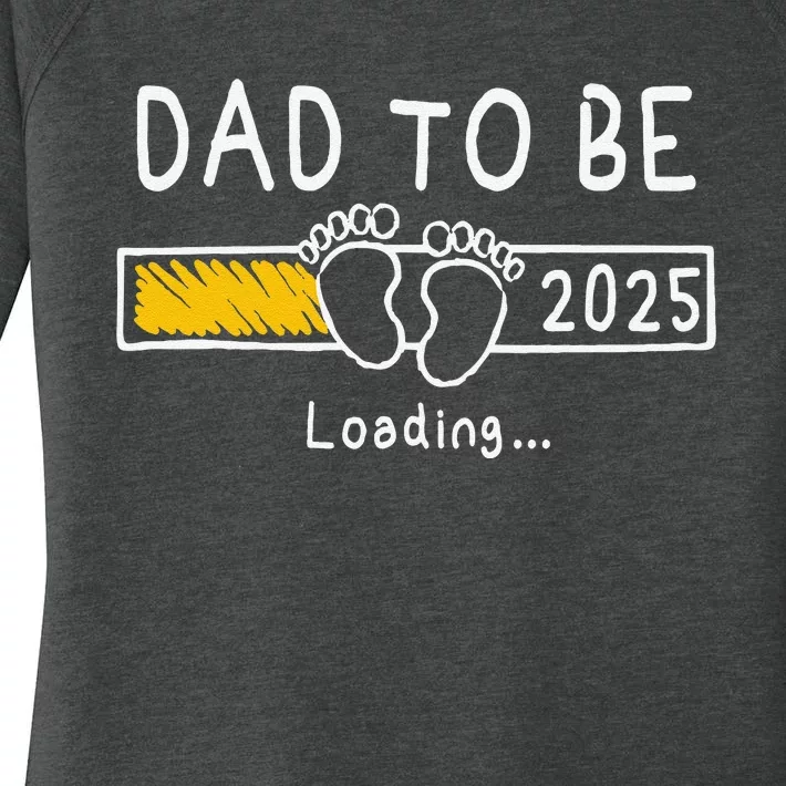 Dad To Be 2025 Dad Est 2025 Daddy To Be Promoted To Daddy Gift Women's Perfect Tri Tunic Long Sleeve Shirt