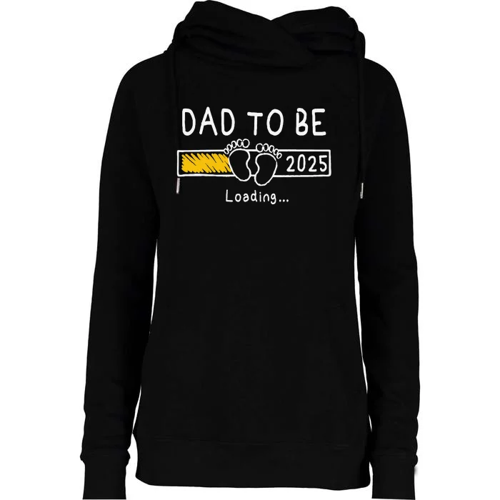 Dad To Be 2025 Dad Est 2025 Daddy To Be Promoted To Daddy Gift Womens Funnel Neck Pullover Hood