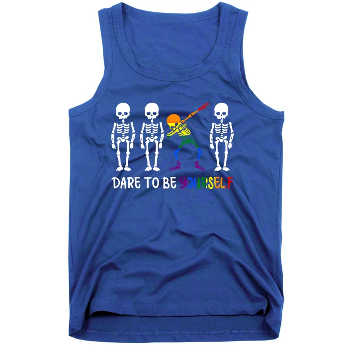 Dare To Be Yourself Autism Awareness Cute Lgbt Pride Gift Tank Top