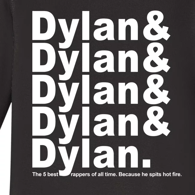 Dylan The Best Rappers Of All Time Baby Long Sleeve Bodysuit