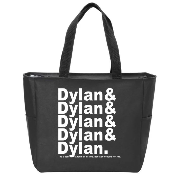 Dylan The Best Rappers Of All Time Zip Tote Bag