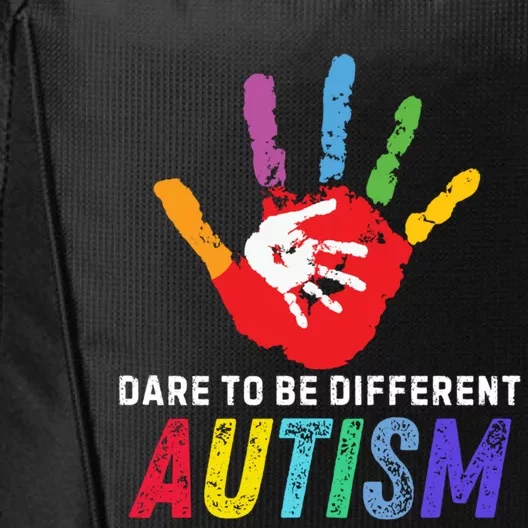 Dare To Be Different Autism Autism Awareness Gift City Backpack