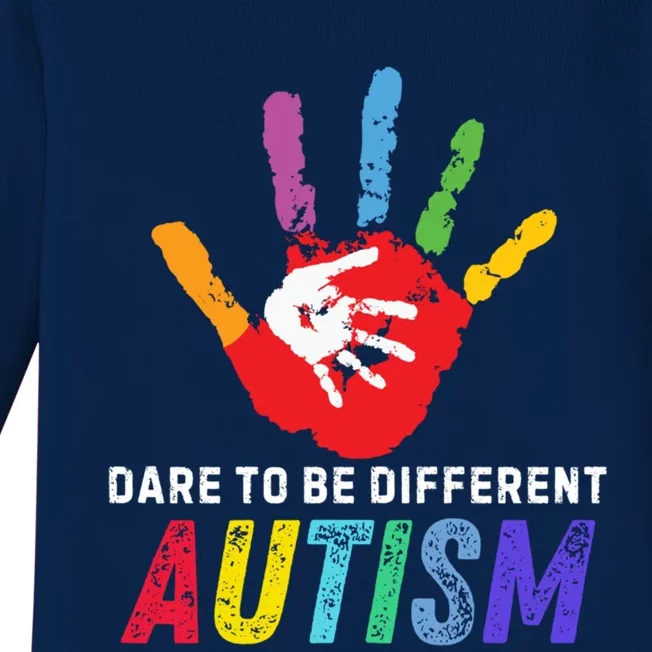 Dare To Be Different Autism Autism Awareness Gift Baby Long Sleeve Bodysuit