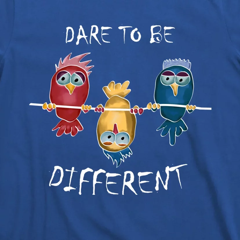 Dare To Be Different Rebel Autism Unique Rainbow Great Gift T-Shirt