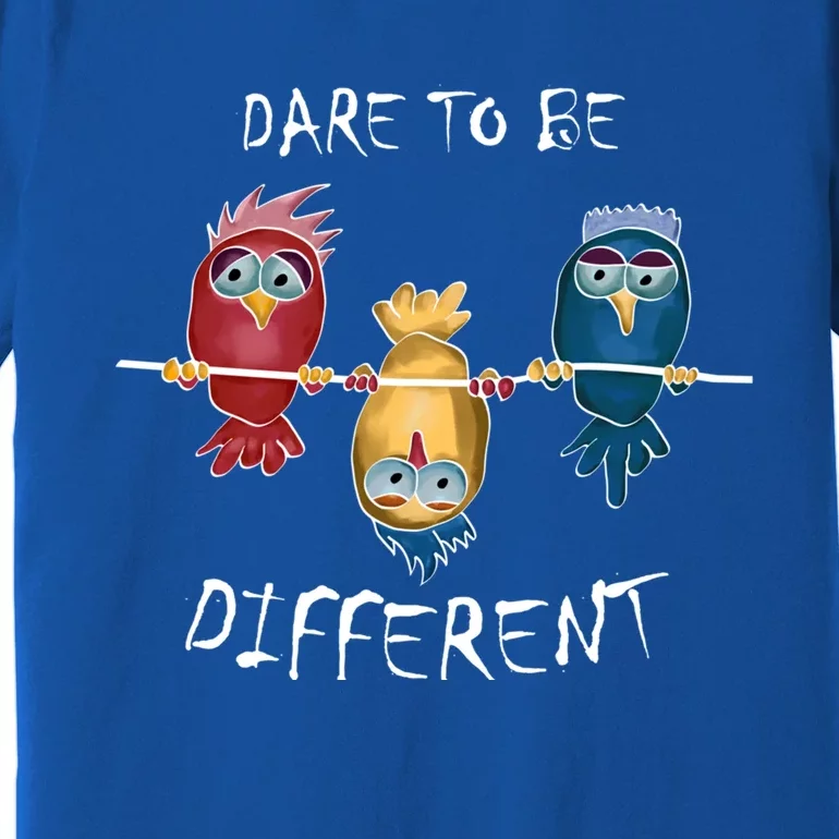 Dare To Be Different Rebel Autism Unique Rainbow Great Gift Premium T-Shirt