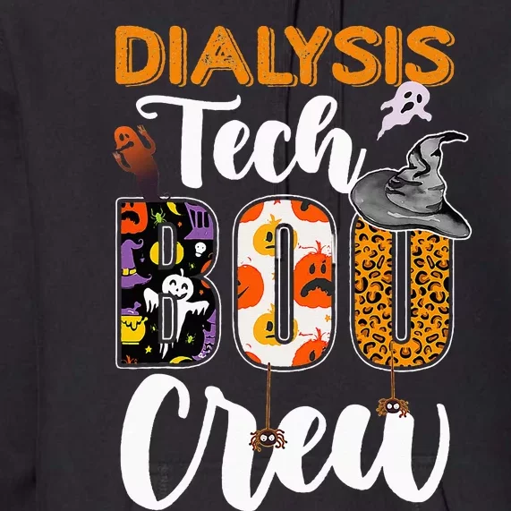 Dialysis Tech Boo Crew Technician Halloween Matching Costume Premium Hoodie