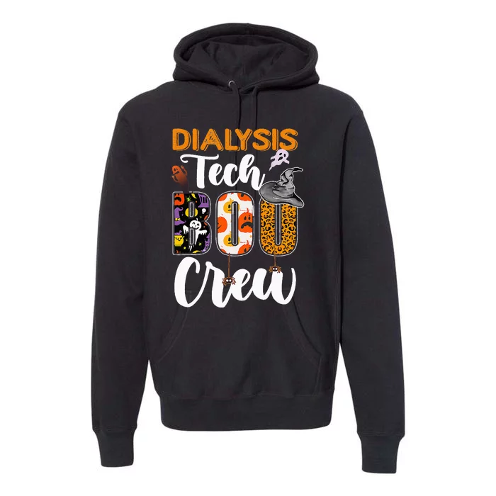 Dialysis Tech Boo Crew Technician Halloween Matching Costume Premium Hoodie