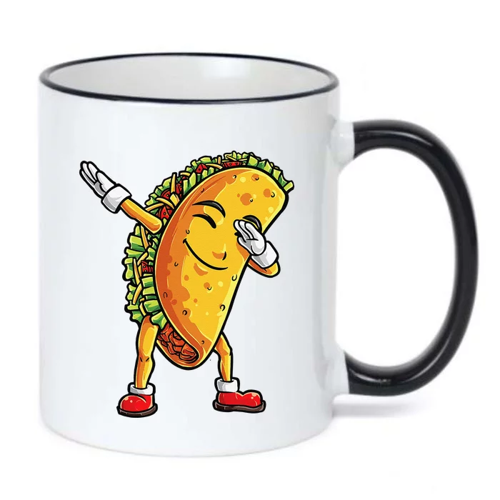 Dabbing Taco Cinco De Mayo Funny Cute Mexican Food Dab Black Color Changing Mug