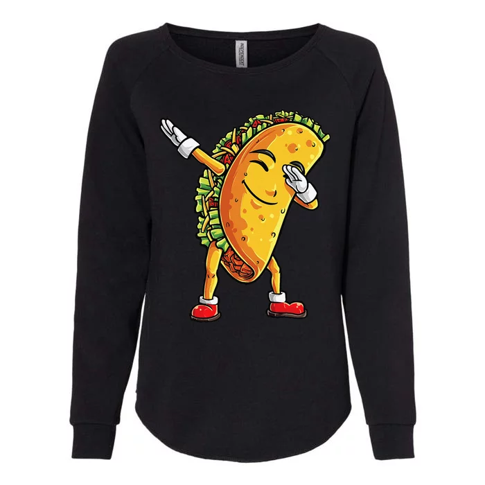 Dabbing Taco Cinco De Mayo Funny Cute Mexican Food Dab Womens California Wash Sweatshirt