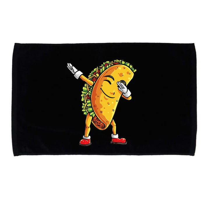 Dabbing Taco Cinco De Mayo Funny Cute Mexican Food Dab Microfiber Hand Towel