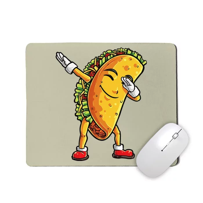 Dabbing Taco Cinco De Mayo Funny Cute Mexican Food Dab Mousepad