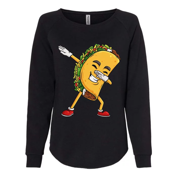 Dabbing Taco Cinco De Mayo Funny Mexican Dab Womens California Wash Sweatshirt