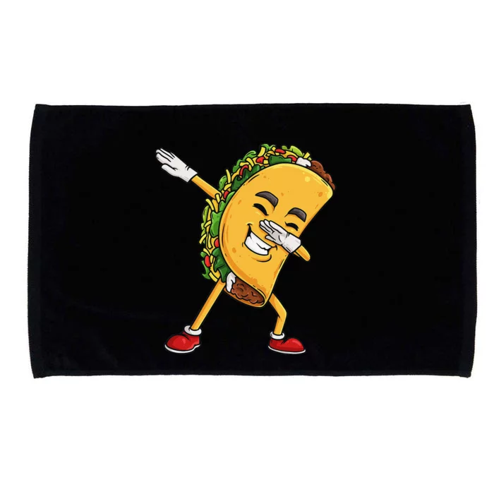 Dabbing Taco Cinco De Mayo Funny Mexican Dab Microfiber Hand Towel